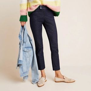 The Essential Slim Denim Trousers by Anthropologie